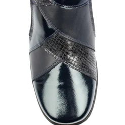 Clara Ankle Boot - Navy Pattern