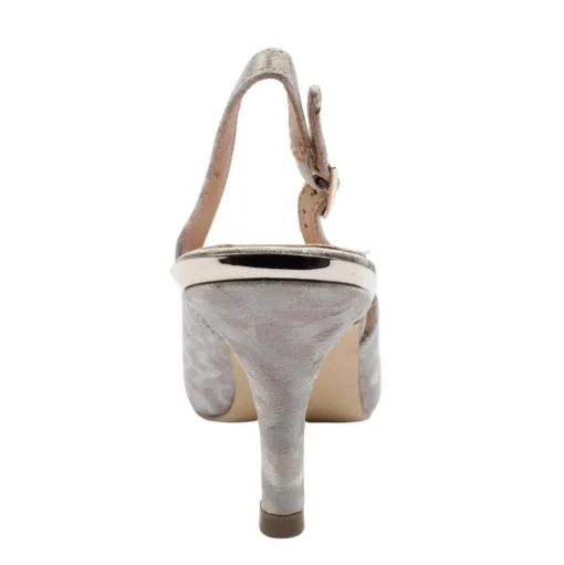 Coco 1025 Sling Back Shoe - Silver