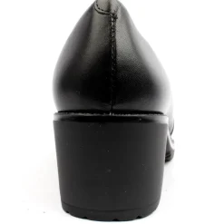 5330 Heeled High Front Shoe - Black