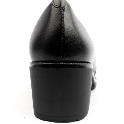 5330 Heeled High Front Shoe - Black