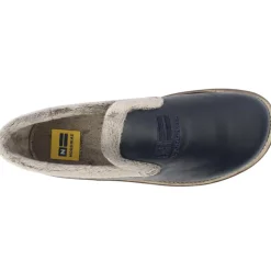 305Leather Slipper - Navy Grey