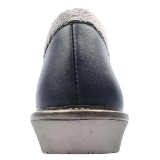 305Leather Slipper - Navy Grey