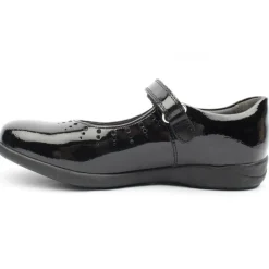 Mary Jane Strap Shoe - Black Patent E