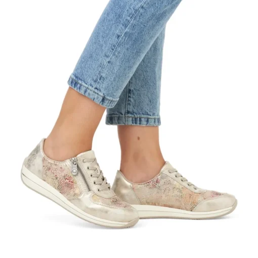 N1112 Laced Shoe - Beige Multi