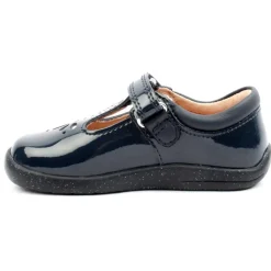 Puzzle Tbar Shoe - Navy Patent G