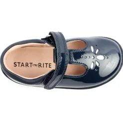 Puzzle Tbar Shoe - Navy Patent G