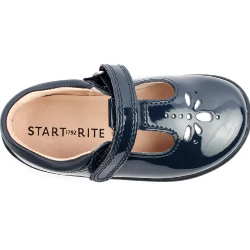 Puzzle Tbar Shoe - Navy Patent G