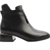 Q068 Low Heel Boot - Black