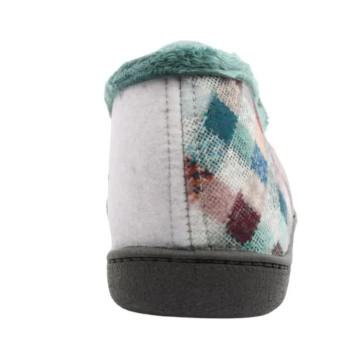 R12215 Full Slipper - Grey White