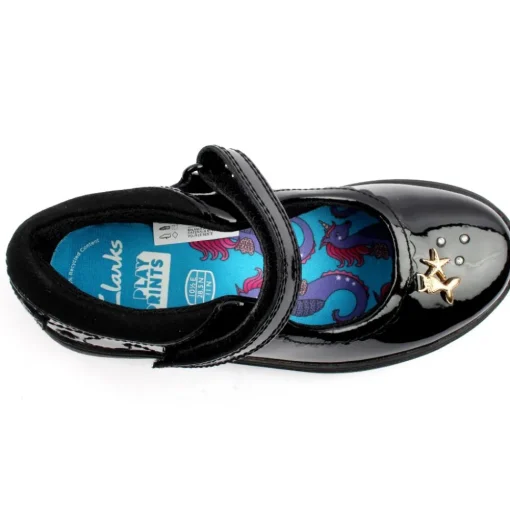 Relda Sea K Strap Shoe - Black Patent G