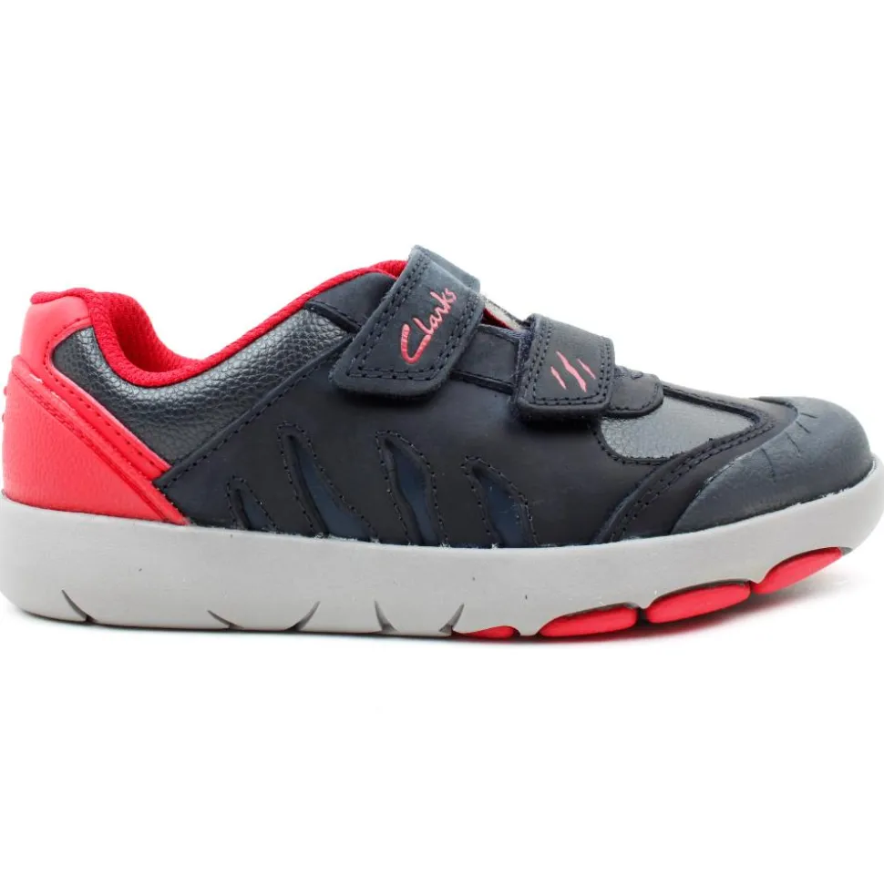 Rex Play K Velcro Shoe - Navy Multi F