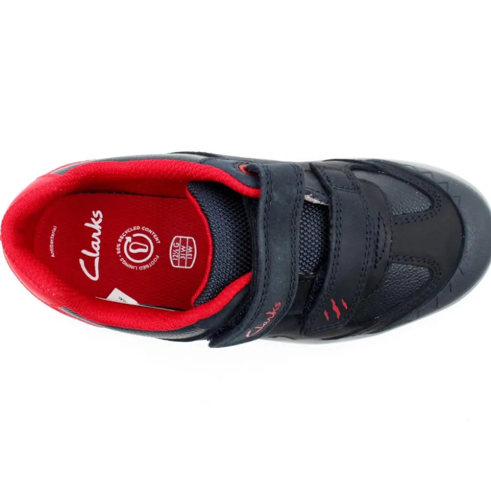 Rex Play K Velcro Shoe - Navy Multi F