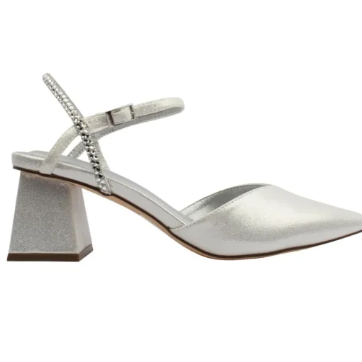 25762 Strap Shoe - Silver