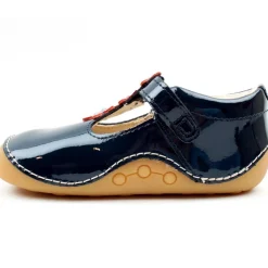 Tiny Flower T Prewalker - Navy Patent H
