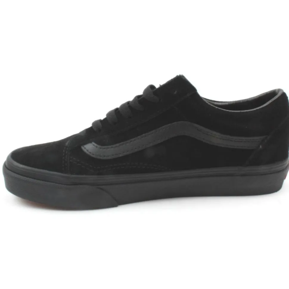 Vans Uold Skool Laced Shoe - Black Suede