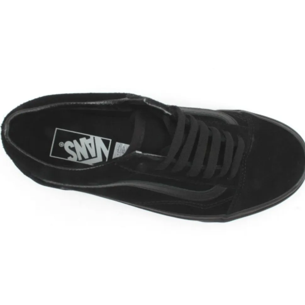 Vans Uold Skool Laced Shoe - Black Suede