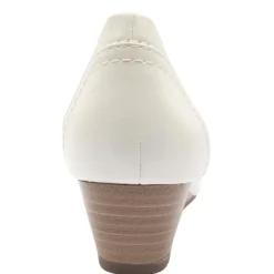 22376 Wedge Shoe - White