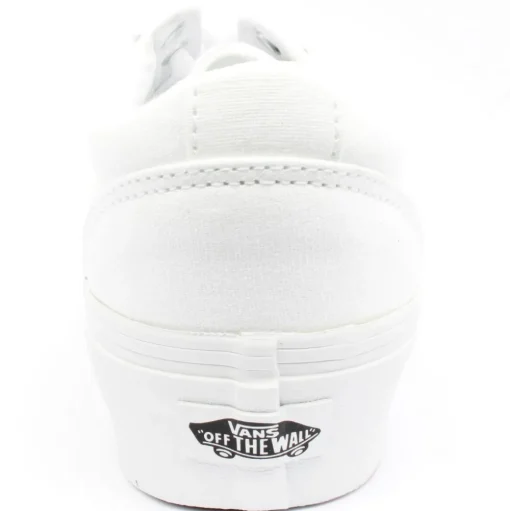 Wm Ward Platform Laced Shoe - White